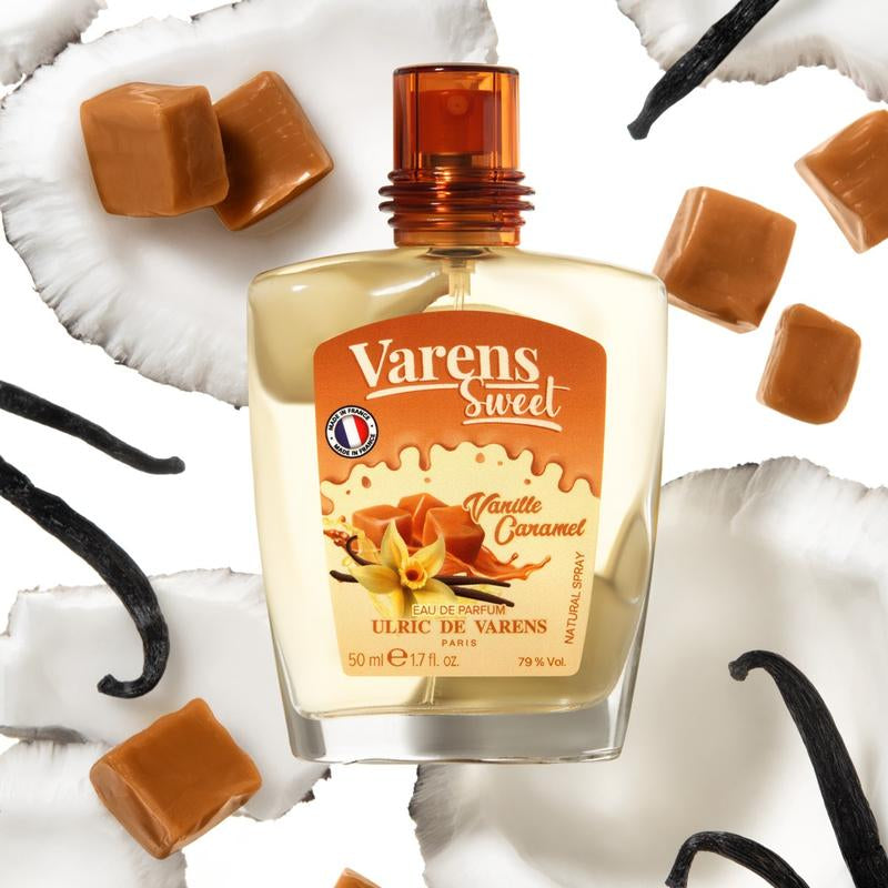 Ulric De Varens Sweet VANILLE CARAMEL Eau De Parfum for Women 1.7 Fl Oz - Notes of Vanilla, Coconut, Brown Sugar, Toffee