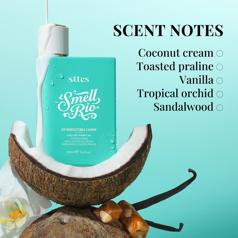 New Sttes Perfume 03# (Original Irresistible Charm) – Eau De Parfum for Women – Richer Scent, Longer Lasting – Coconut Cream, Vanilla, Toasted Praline – Perfumes & Fragrances (100Ml / 3.4 Fl Oz)