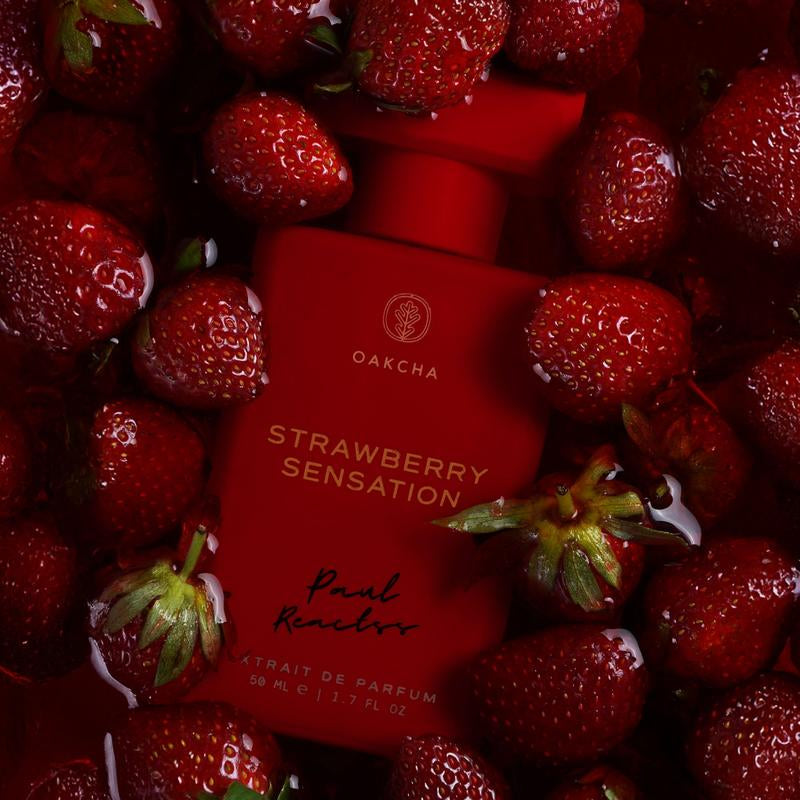 Strawberry Sensation – Fruity Floral Gourmand Extrait De Parfum | Juicy Strawberry & Vanilla Buttercream | Unisex Fragrance