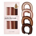 Kitsch Satin Heatless Curling Rod - Jumbo Flexi Rod, Heatless Hair Curler for Overnight, Soft Hair Curlers, Heatless Curlers for Women, 4Pcs, Rosewood