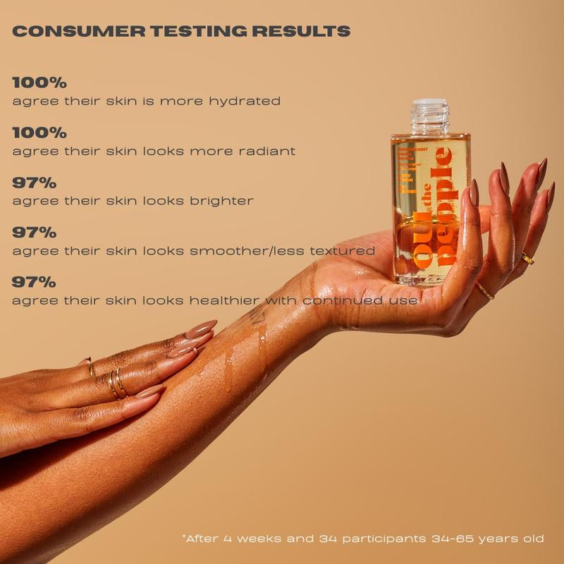 OUI the People Hydrating Body Gloss - Lightweight Nourishing Serum for Moisture and Scent Enhancement Moisturizing Oil