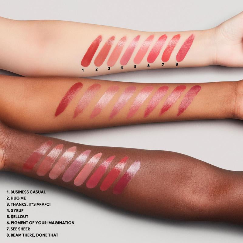 MAC Lustreglass Sheer-Shine Lipstick: Lightweight + Glossy Lipstick