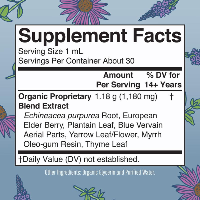 Maryruth'S Lymphatic Support Herbal Blend Liquid Drops - USDA Organic Lymphatic Cleanse - Echinacea & Elderberry - Blue Vervain - Vegan - 30 Servings