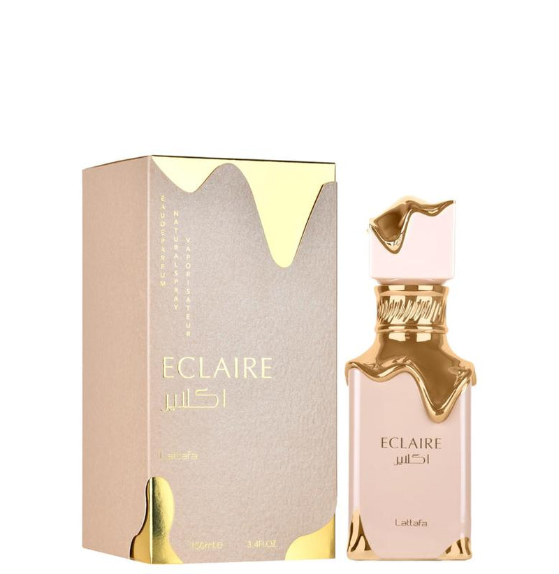 Lattafa | Eclaire | Women'S Parfum | Eau De Parfum | 3.4 Oz (100Ml) | Caramel - Milk - Sugar - White Flower Fragrance | Arabian Perfume