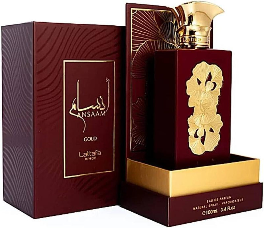Ansaam Gold by Lattafa Pride Eau De Parfum 3.4 Oz 100 ML Women Floral Fragrance