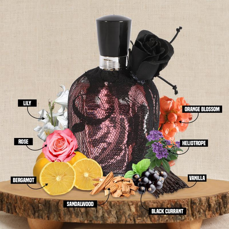 Sexy Rose Black Eau De Parfum Spray Perfume for Women 100Ml/3.4Fl.Oz. - Fragrance for Women
