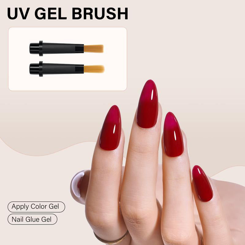 Aillsa Nail Art Brush Set with 12Pcs Replaceable Tips – Multifunctional Nail Brushes for DIY Nail Art Design Gel Nail Brush for Gel X Nail Liner Brush Salon Ideal Gift for Girls Polish Manicure Cutics Cosmetic #Tiktokshopblackfriday