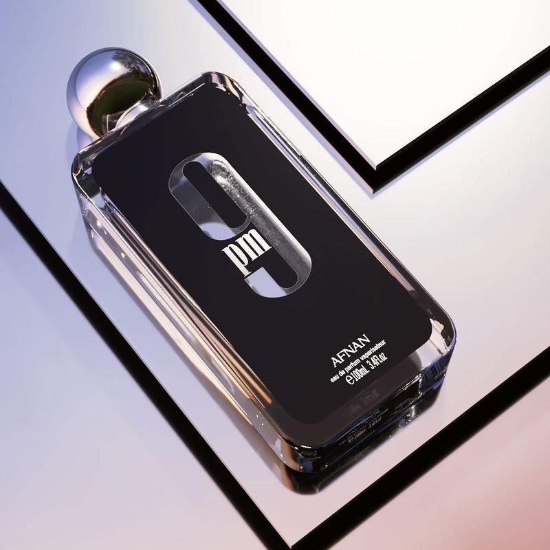 Afnan 9Pm for Men Eau De Parfum Spray, 3.4 Ounce Perfume Fragrance Cologne