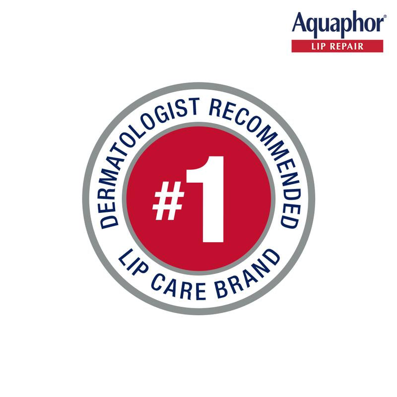 Aquaphor Lip Repair Ointment Moisturizing Lip Balm for Dry and Chapped Lips, 0.35 Fl Oz, Pack of 3