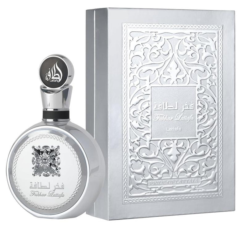 Lattafa Fakhar Platin Eau De Parfum for Men – 100Ml | Spicy Woody Fragrance with Bergamot, Ginger & Sandalwood | Bold, Modern Scent | Long Lasting Arabic Perfume