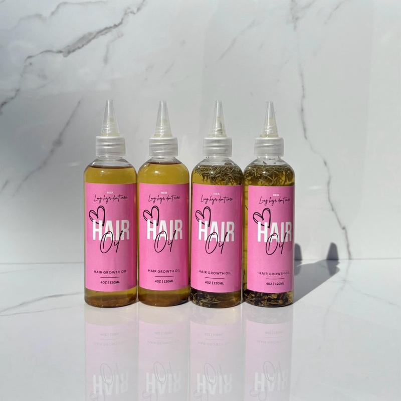 Pretty Hair Growth Oil Infused with Herbs plus Rosemary + Fenugreek for Hair Health & Growth