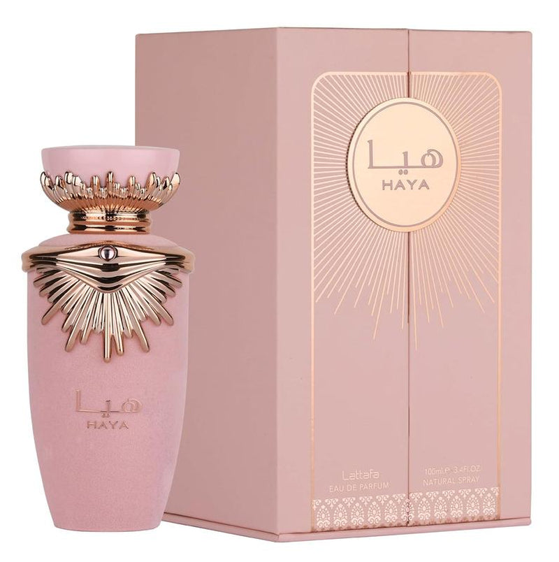 LATTAFA Haya Eau De Parfum Spray for Women, 3.4 Ounce Fragrance Perfume