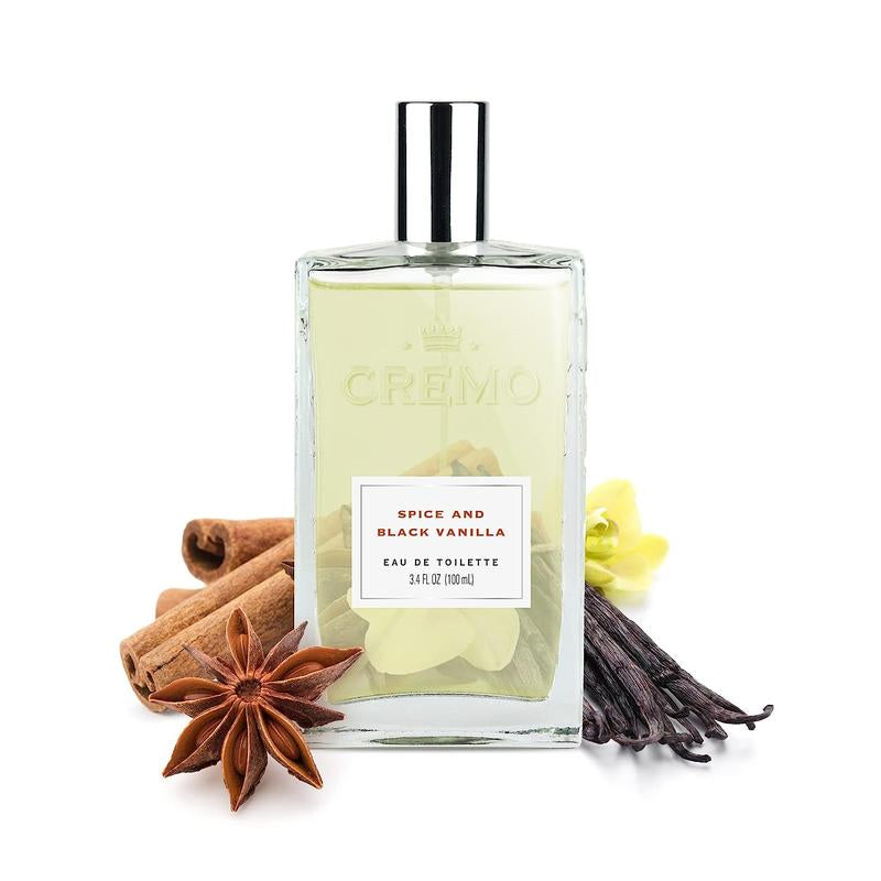 Cremo Spice & Black Vanilla Cologne Spray, Vanilla, 3.4 Fl Oz Perfume