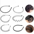 6 Count Metal Hair Headband Wave Style Hoop Band Comb Sports Hairband Men Women Fathersdaygifts Zigzagheadband Twists