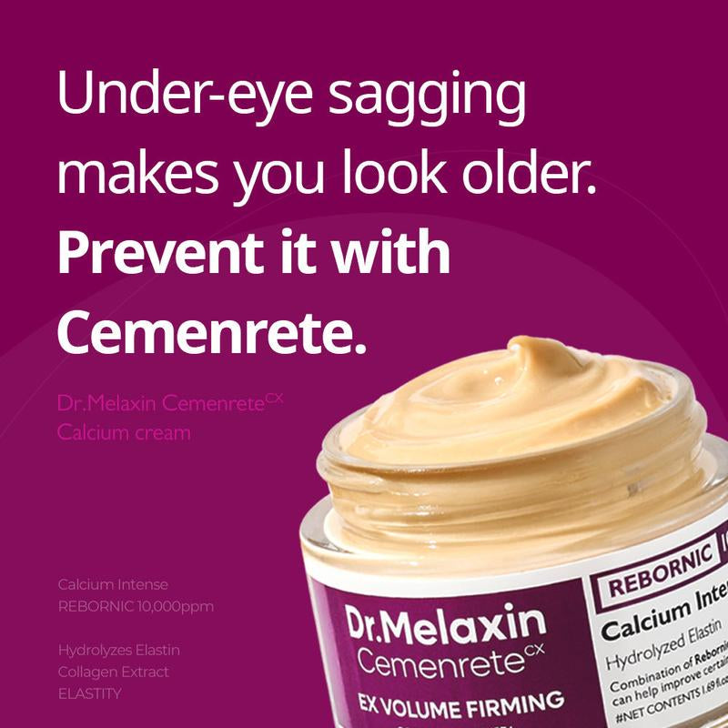 [Dr. Melaxin Official] Cemenrete Calcium Intense Cream | Anti-Aging, Elasticity, Volume | Korean Cosmetic | 1.7 Fl Oz (50 Ml)