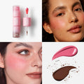 Baby Go Dewy 2 in 1 Freckblush Dual-Ended Water Resistant Freckle & Blush Liquid For