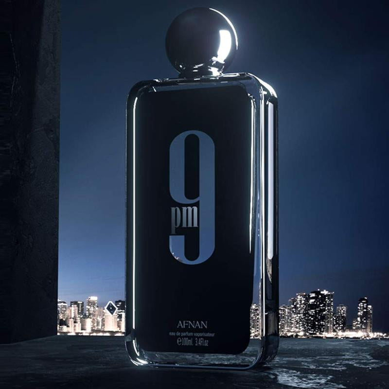Afnan 9Pm for Men Eau De Parfum Spray, 3.4 Ounce Perfume Fragrance Cologne