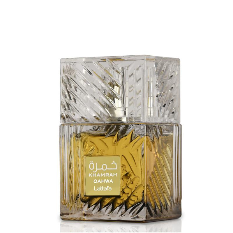 Lattafa Khamrah Qahwa for Unisex Eau De Parfum Spray, 3.4 Ounce
