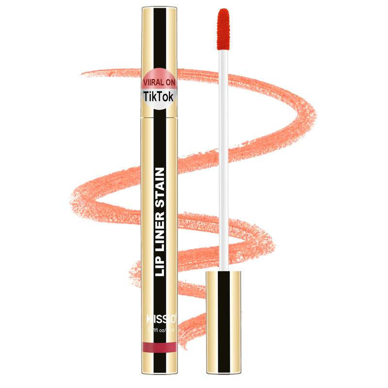 KISSIO Lip Stain ,Peel off Lip Liner Stain and Lip Care Oil,Transfer Proof,Long Lasting and Waterproof Lip Tint,Matte Finsh,Lip Combo,
