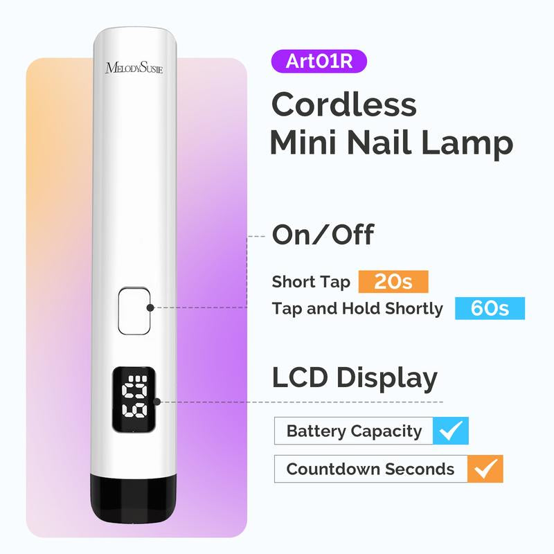 Rechargeable Mini LED/UV Nail Art Lamp for Gel Nails
