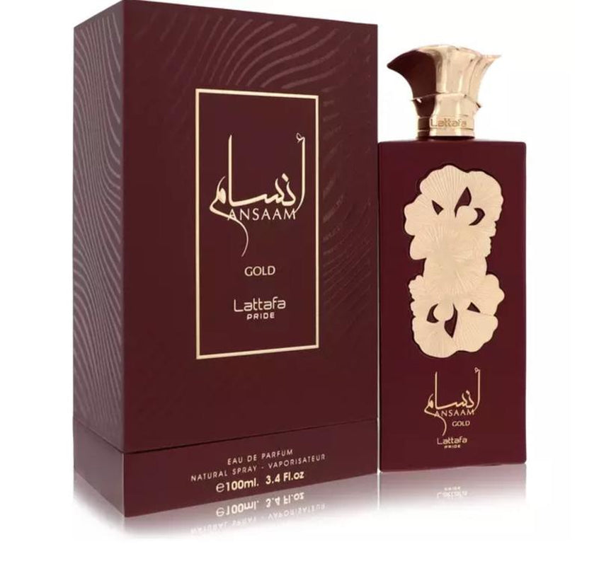 Lattafa Perfumes | Ansaam Gold - Womens Eau De Parfum - 3.4 Oz (100Ml) Sweet - Fruity - Citrus Fragrance