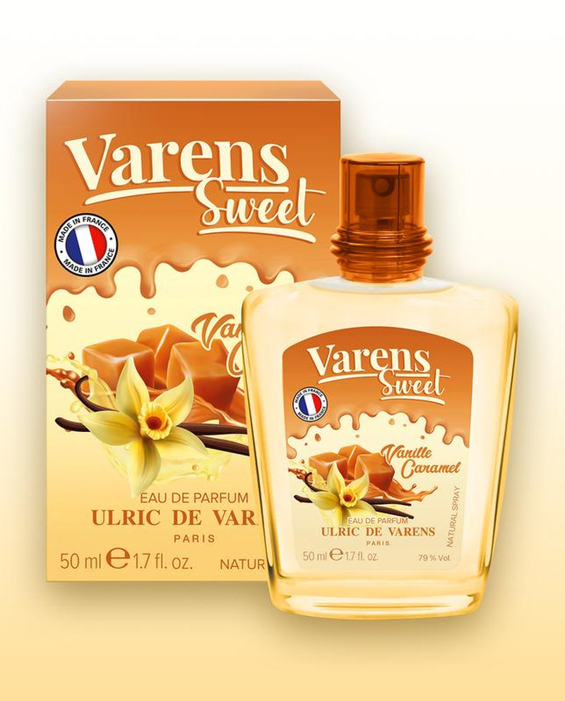 Ulric De Varens Sweet VANILLE CARAMEL Eau De Parfum for Women 1.7 Fl Oz - Notes of Vanilla, Coconut, Brown Sugar, Toffee