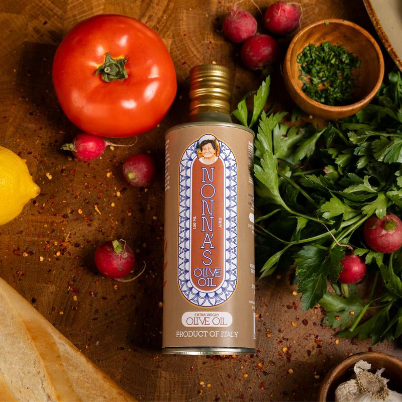 Nonna'S Olive Oil: 500Ml Bottle of Single Varietal Biancolilla Olive Oil from Sicily