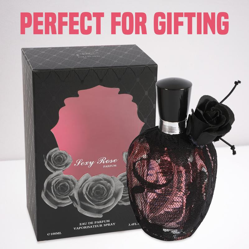 Sexy Rose Black Eau De Parfum Spray Perfume for Women 100Ml/3.4Fl.Oz. - Fragrance for Women