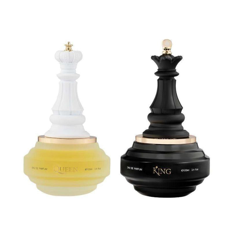 Armaf Checkmate King and Chekmate Queen for Couples Eau De Parfum Spray - 3.4 Oz Each
