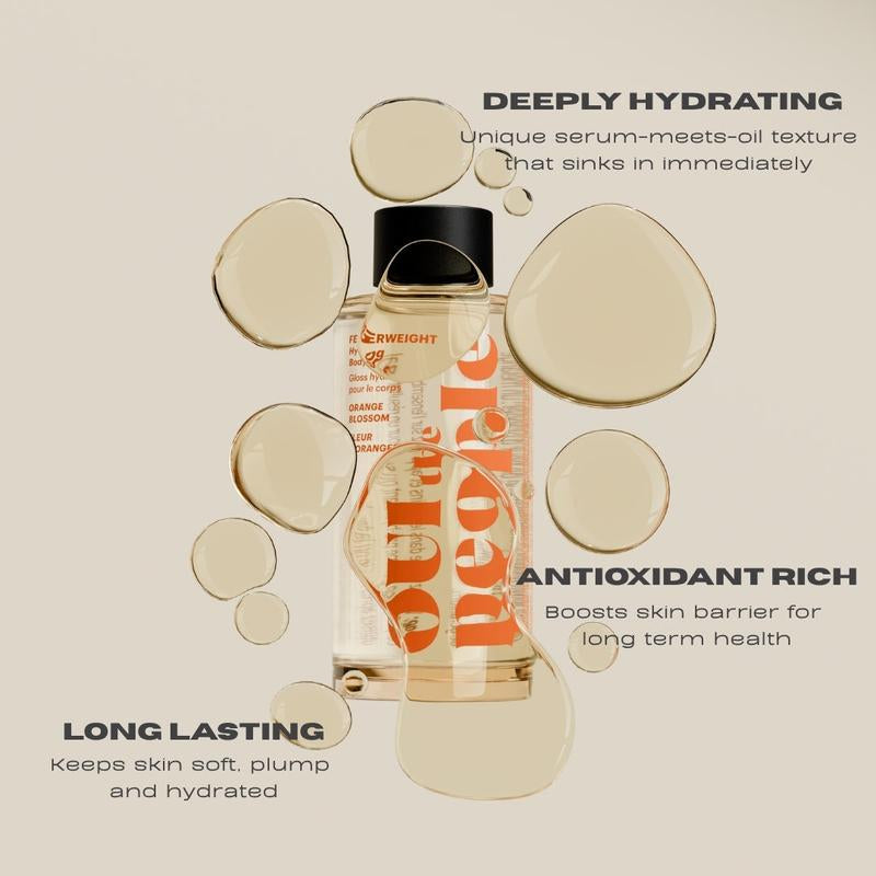 OUI the People Hydrating Body Gloss - Lightweight Nourishing Serum for Moisture and Scent Enhancement Moisturizing Oil