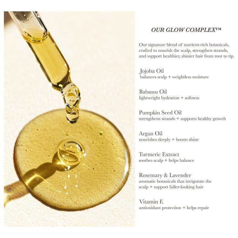 Mimane Glow – Growth & Strengthen Hair Oil | Lightweight Nourishing Formula | Jojoba, Babassu, Pumpkin Seed & Rosemary Oils + Vitamin E | for All Hair Types | 60 Ml Daily Haircare