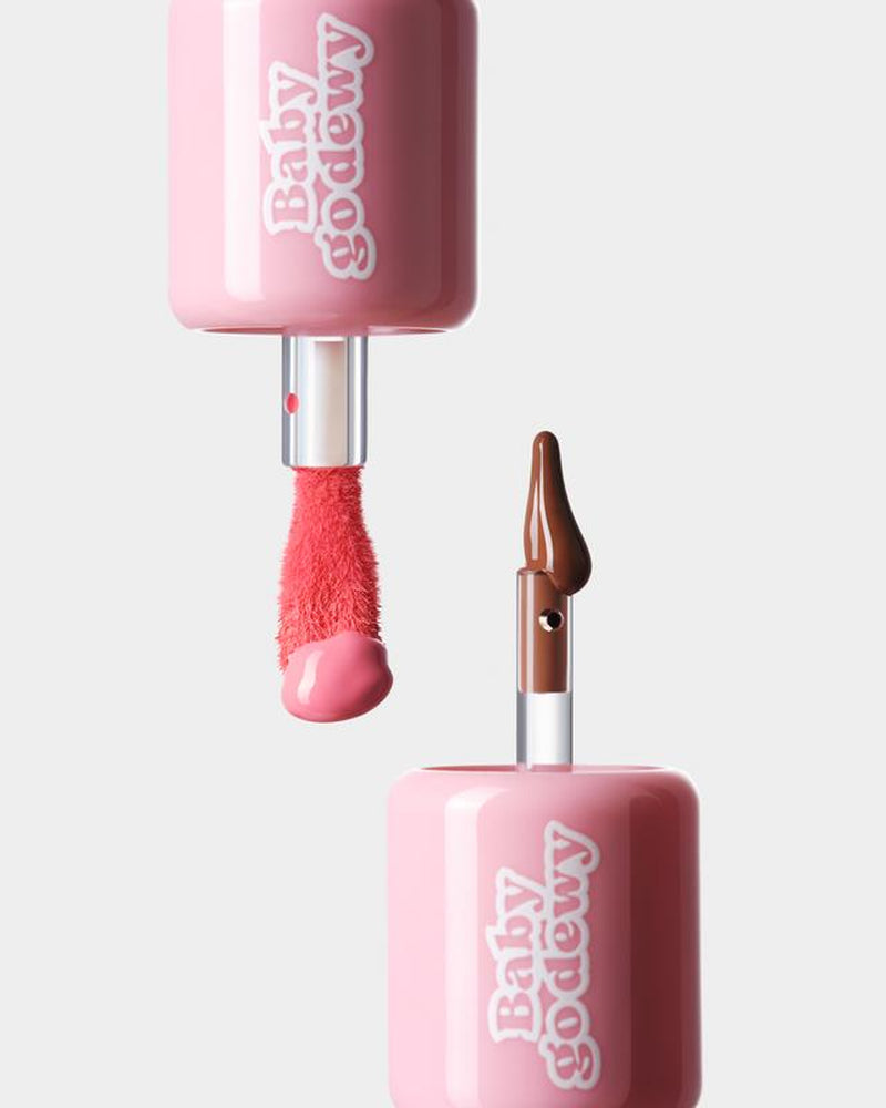 Baby Go Dewy 2 in 1 Freckblush Dual-Ended Water Resistant Freckle & Blush Liquid For