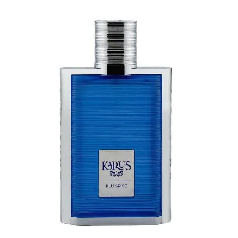 Khadlaj Karus Blu Spice for Unisex Eau De Parfum Spray, 3.4 Ounce