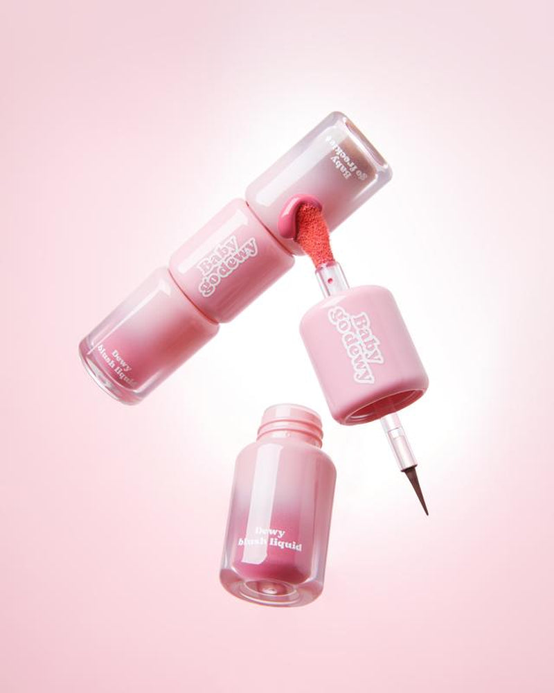 Baby Go Dewy 2 in 1 Freckblush Dual-Ended Water Resistant Freckle & Blush Liquid For
