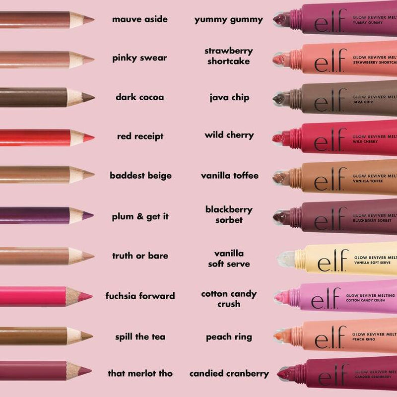 E.L.F. Glow Reviver Melting Lip Balm, Hydrating Lip Balm High-Gloss Shine and Buildable Color 15.4Ml