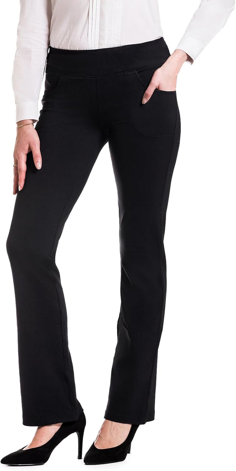 ,5 Pockets,Women'S Bootcut Yoga Dress Pants Workout Pant for Office Commute Casual Wear
