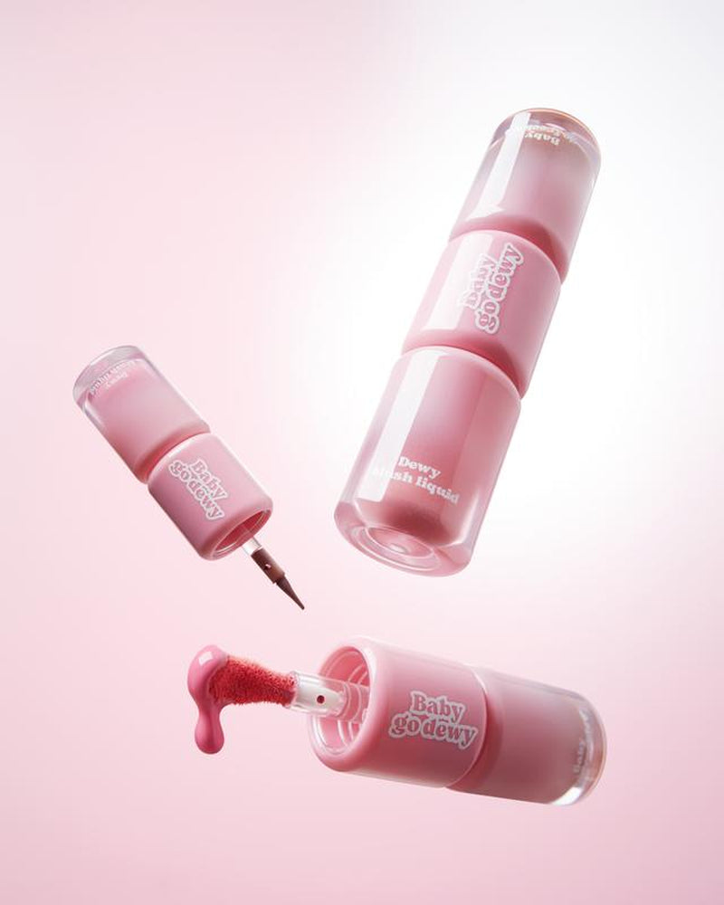 Baby Go Dewy 2 in 1 Freckblush Dual-Ended Water Resistant Freckle & Blush Liquid For