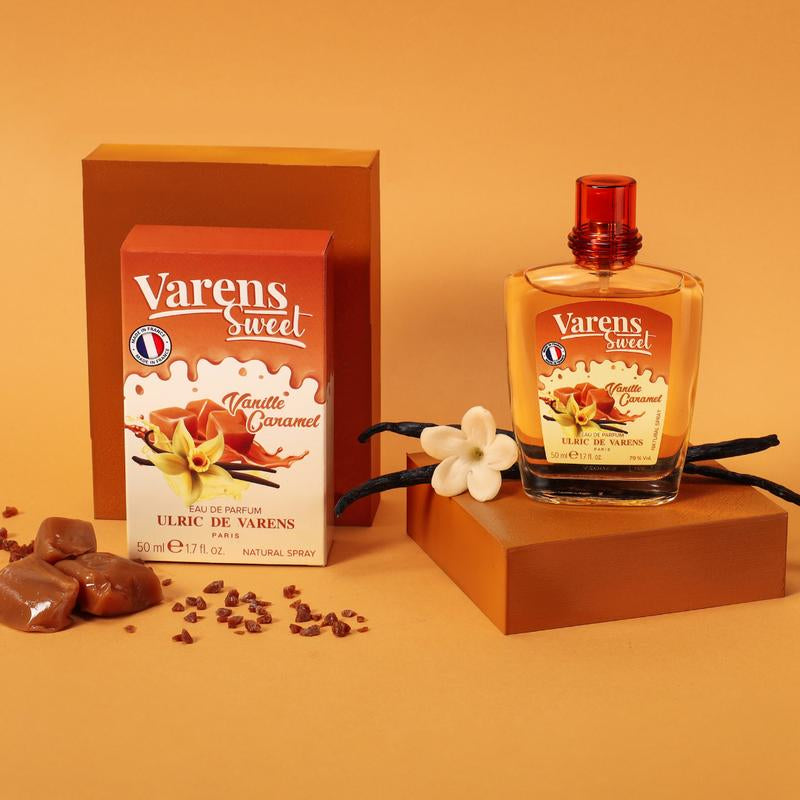 Ulric De Varens Sweet VANILLE CARAMEL Eau De Parfum for Women 1.7 Fl Oz - Notes of Vanilla, Coconut, Brown Sugar, Toffee