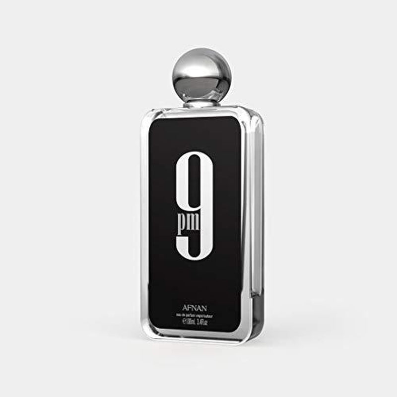 Afnan 9Pm for Men Eau De Parfum Spray, 3.4 Ounce Perfume Fragrance Cologne