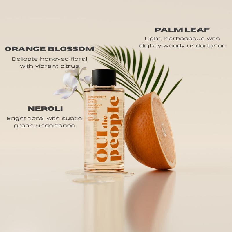 OUI the People Hydrating Body Gloss - Lightweight Nourishing Serum for Moisture and Scent Enhancement Moisturizing Oil