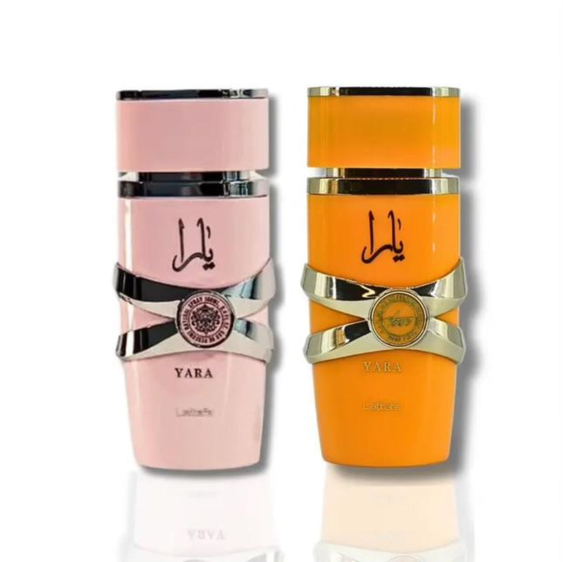 Lattafa Perfumes | Yara Pink & Yara Tous Womens Eau De Parfum Bundle - 3.4 Oz (100ML) | Orchid - Sugar & Tropical Fruits Notes