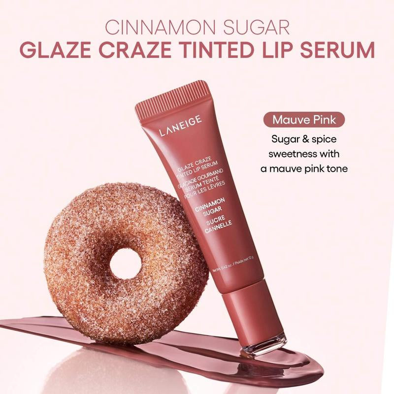 LANEIGE Glaze Craze Tinted Polypeptide Lip Serum Cinnamon Sugar Mauve Pink - Soften Your Lips with This Unique Formula