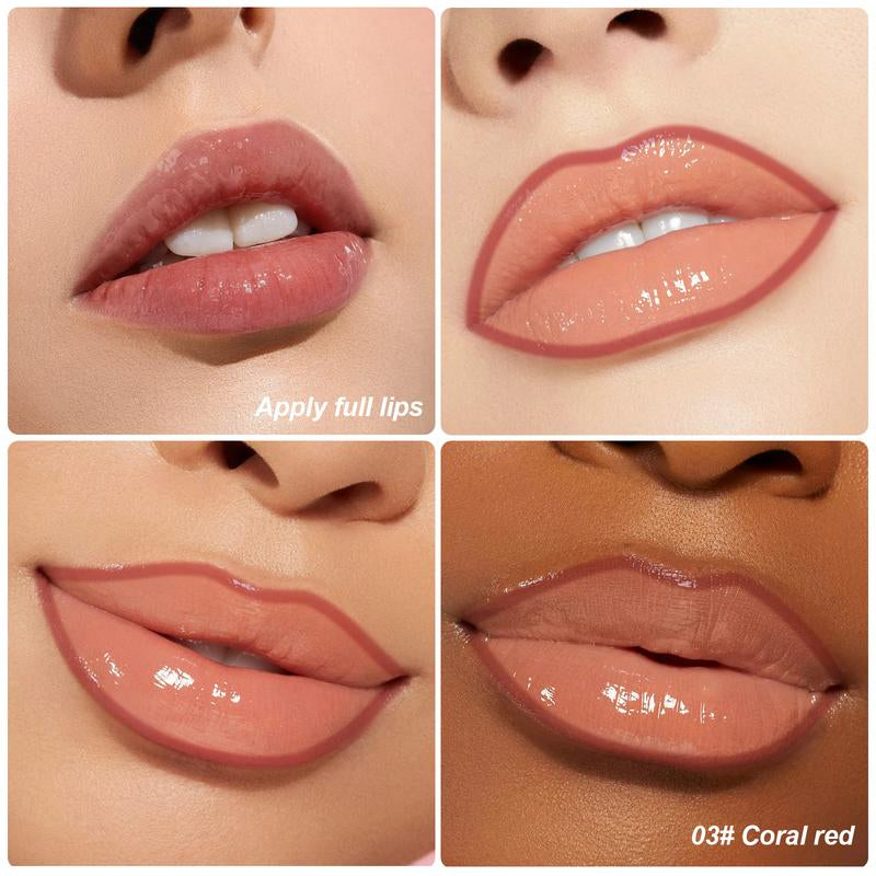 KISSIO Lip Stain ,Peel off Lip Liner Stain and Lip Care Oil,Transfer Proof,Long Lasting and Waterproof Lip Tint,Matte Finsh,Lip Combo,