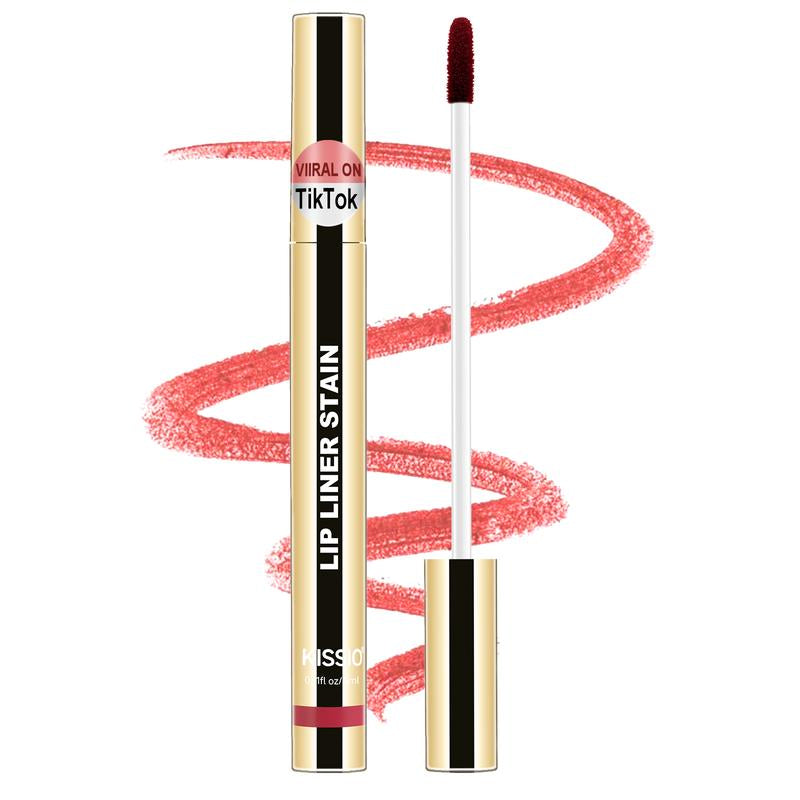 KISSIO Lip Stain ,Peel off Lip Liner Stain and Lip Care Oil,Transfer Proof,Long Lasting and Waterproof Lip Tint,Matte Finsh,Lip Combo,
